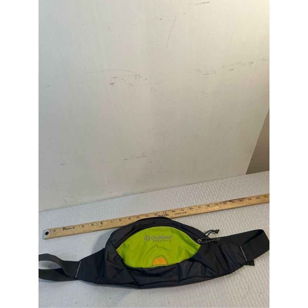 Outdoor life fanny belt pack green gray zippers‎